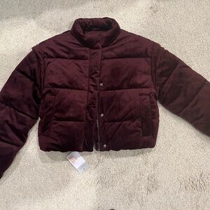 Poshmark Rich Burgundy Kids Puffer Jacket 9/10 NEW with tags